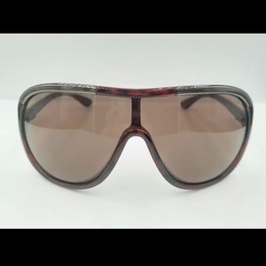 Tom ford brown vintage pilot shield sunglasses